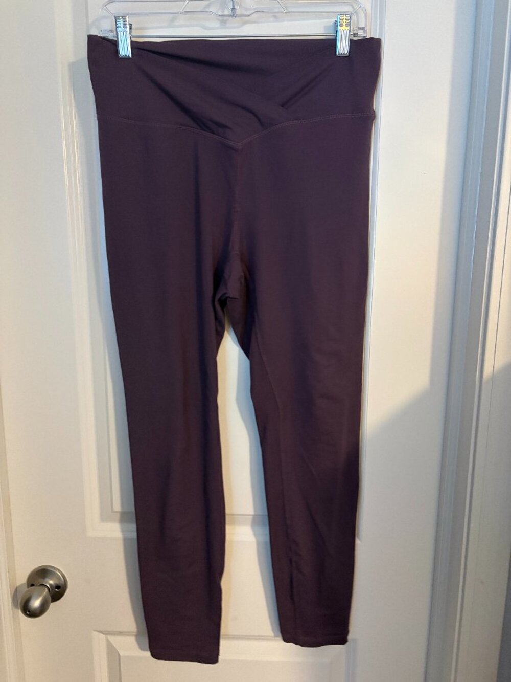 Rae Mode Crossover Leggings- Purple- Large